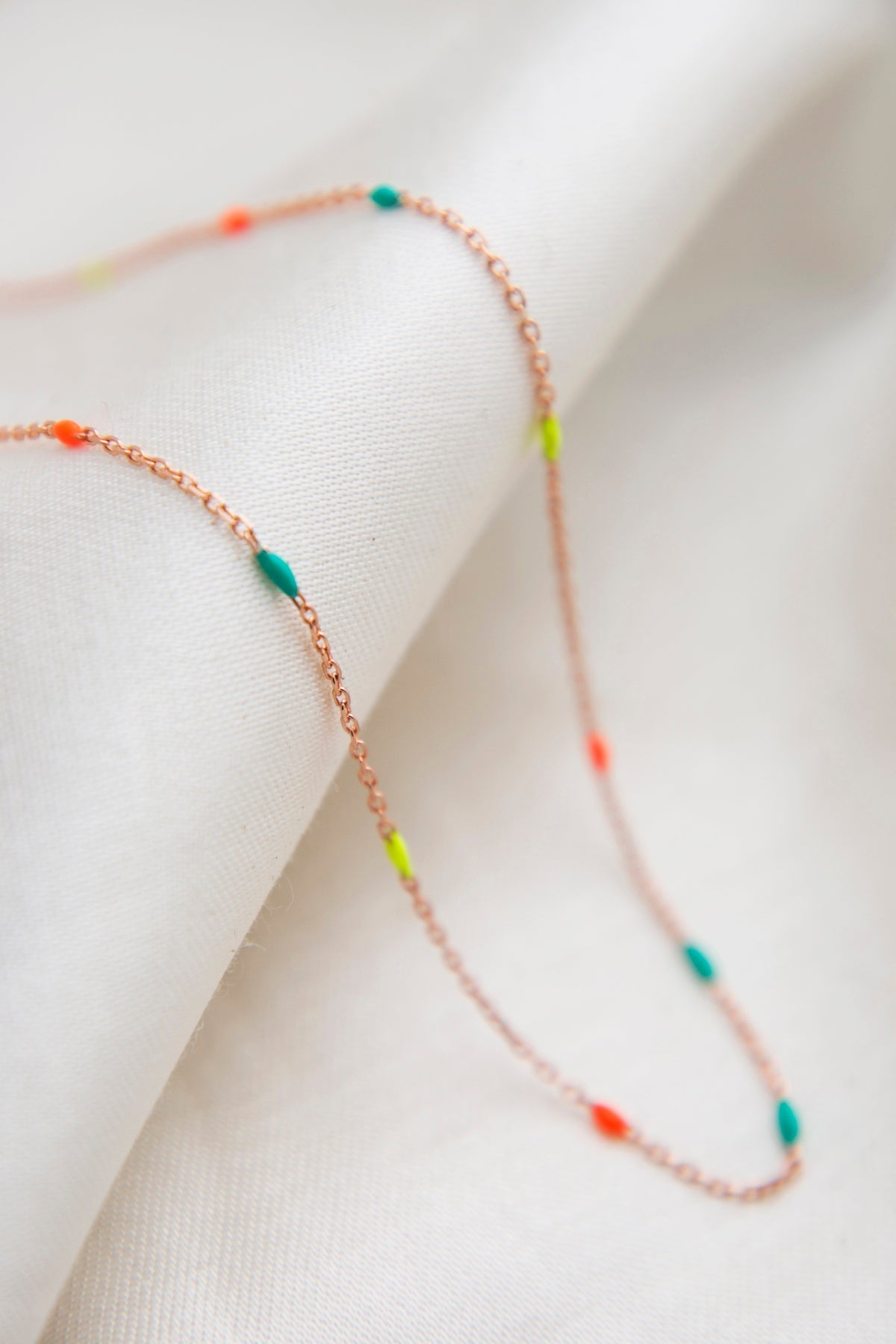 Women's 925 Sterling Silver Anklet with Colored Stone Detail