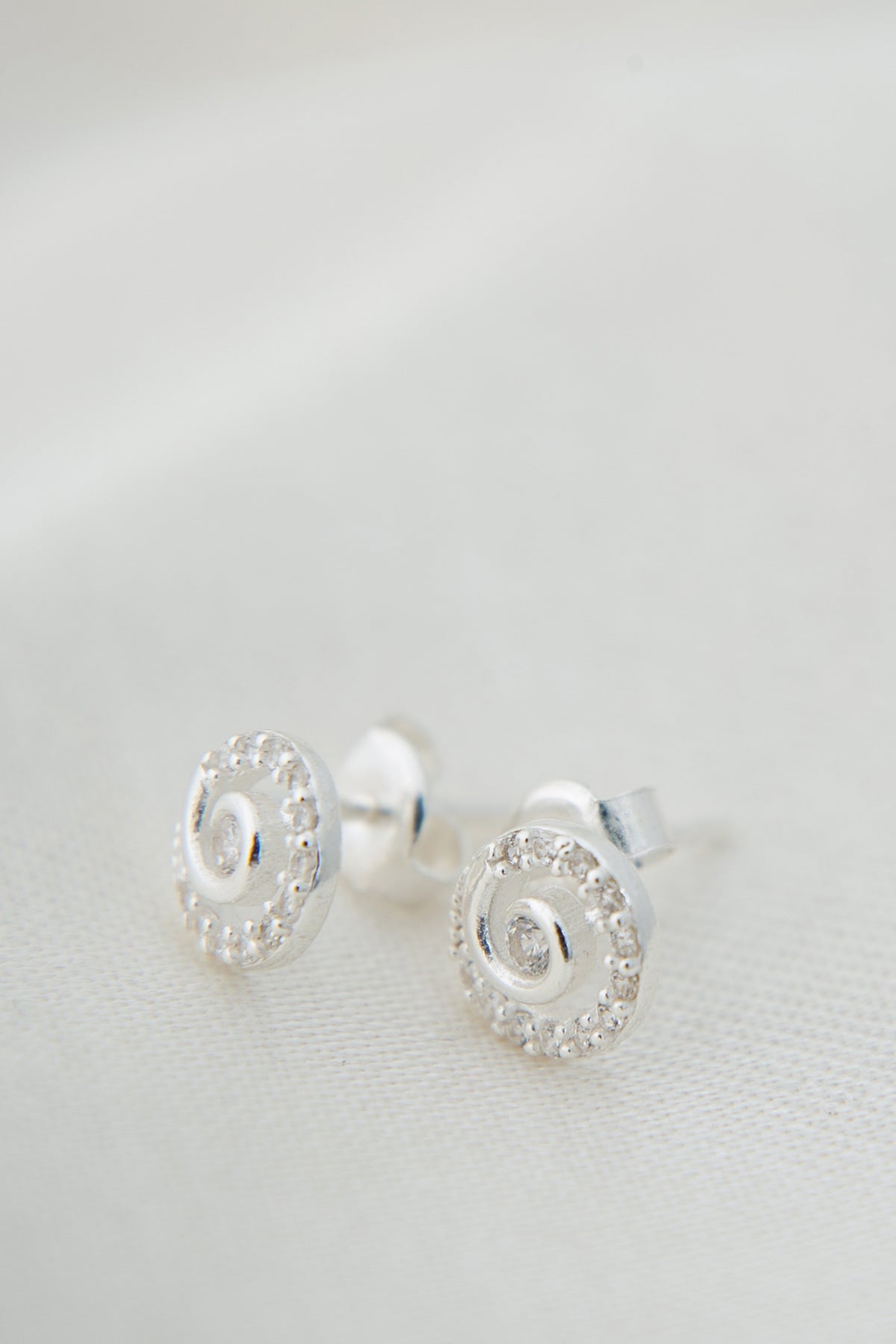 Women's 925 Sterling Silver Earrings with Stone Detail