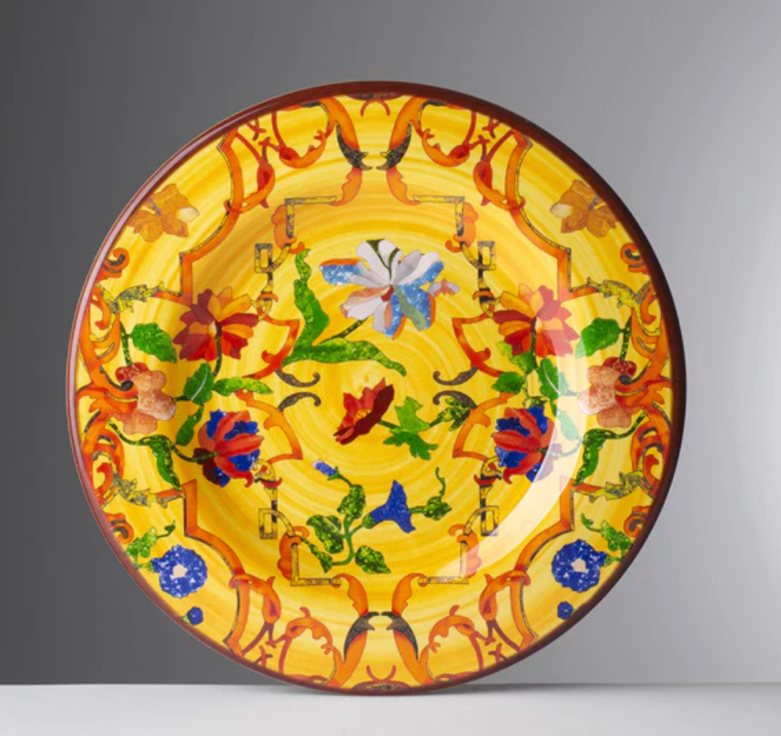 PANCALE DESSERT PLATE YELLOW - PACK OF SIX