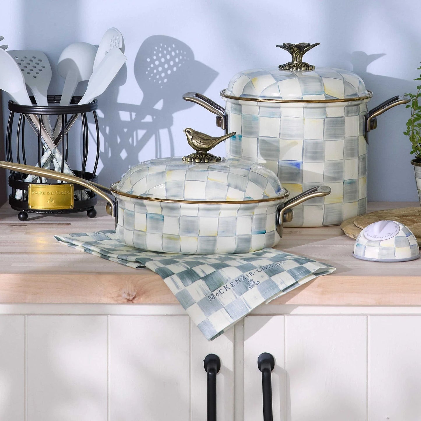 Sterling Check Dish Towel