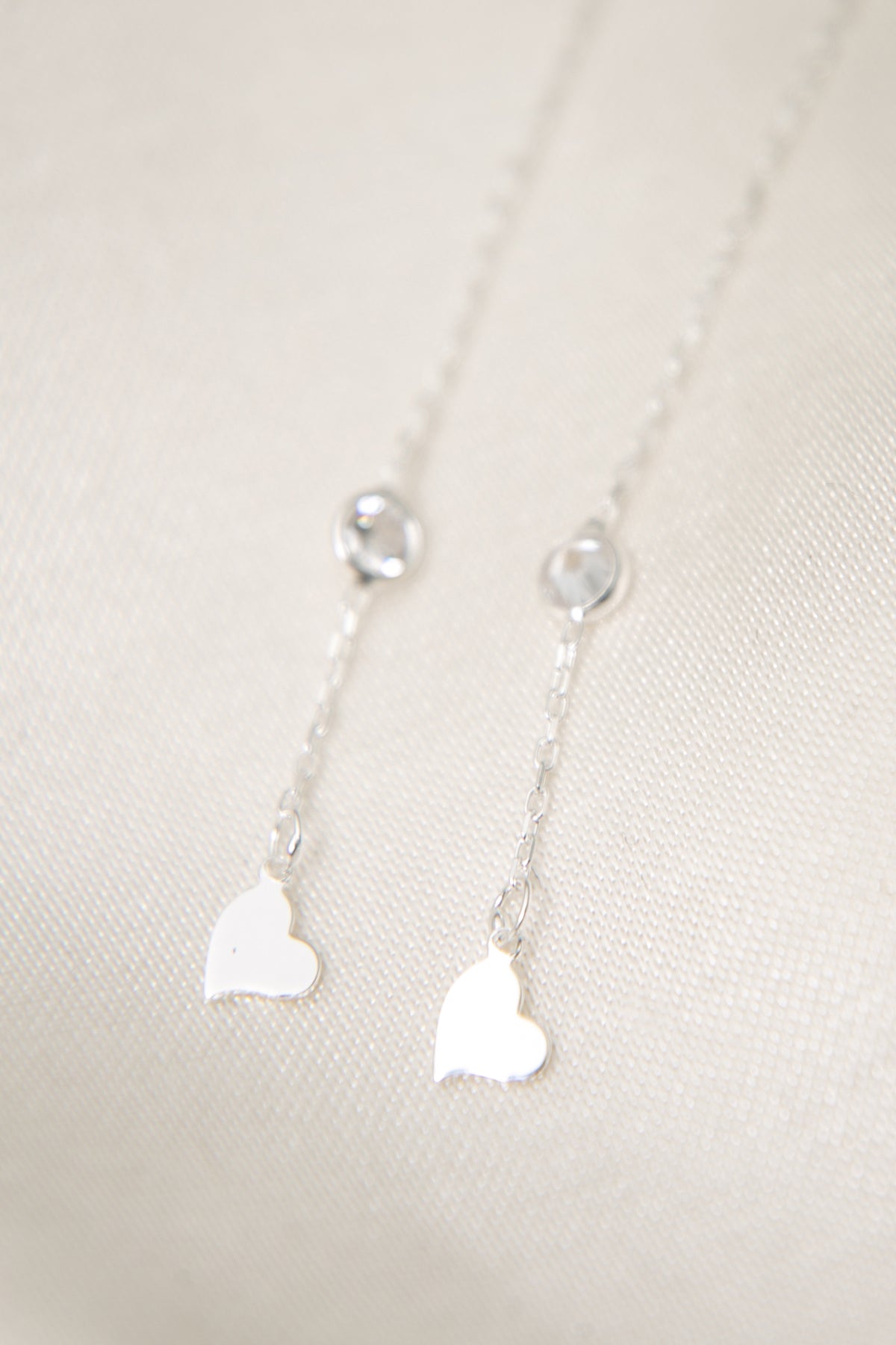 Women's 925 Sterling Silver Heart Earrings