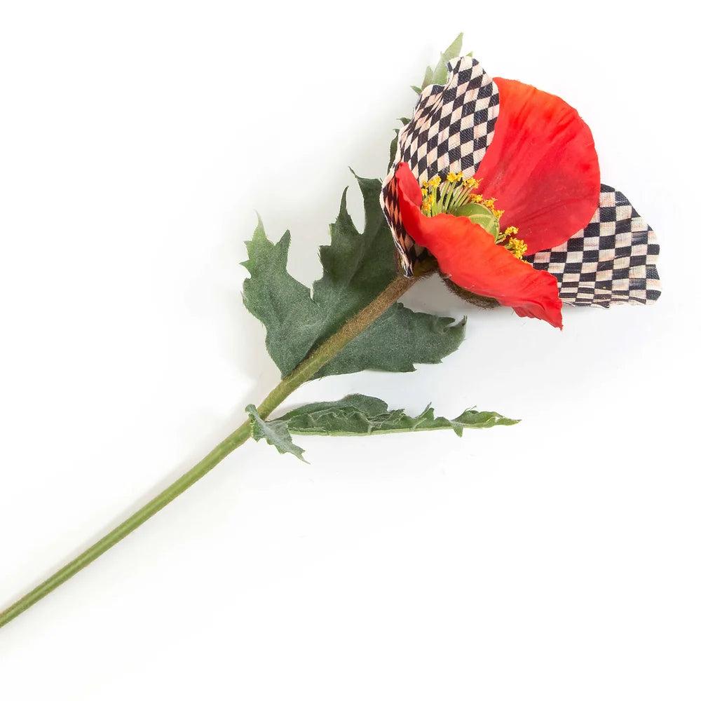 Courtly Check Poppy - Red