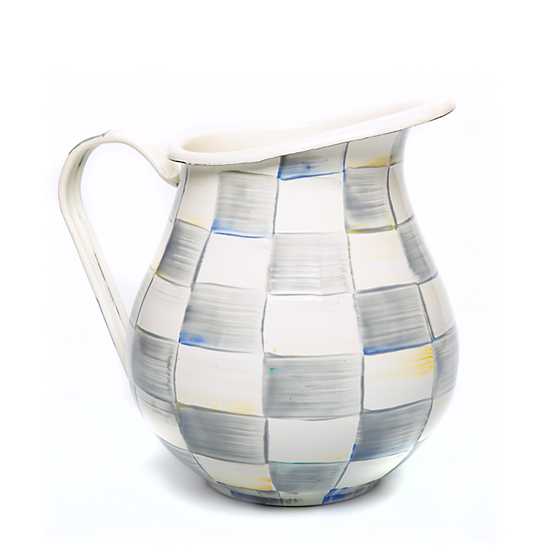 MacKenzie-Childs Sterling Check Pitcher