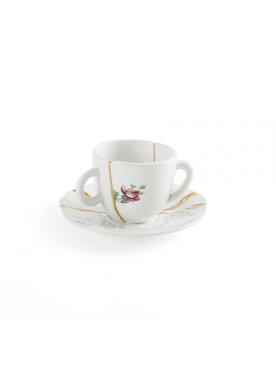 Shop Seletti Kintsugi Coffee Cup With Saucer