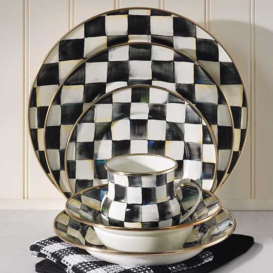 MacKenzie-Childs Courtly Check Dinner Plate