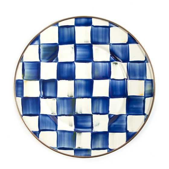 MacKenzie-Childs Royal Check Salad/ Dessert Plate
