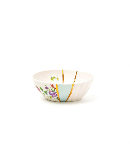 SELETTI Kintsugi Porcelain Salad Bowl - n'3  - pack of 2