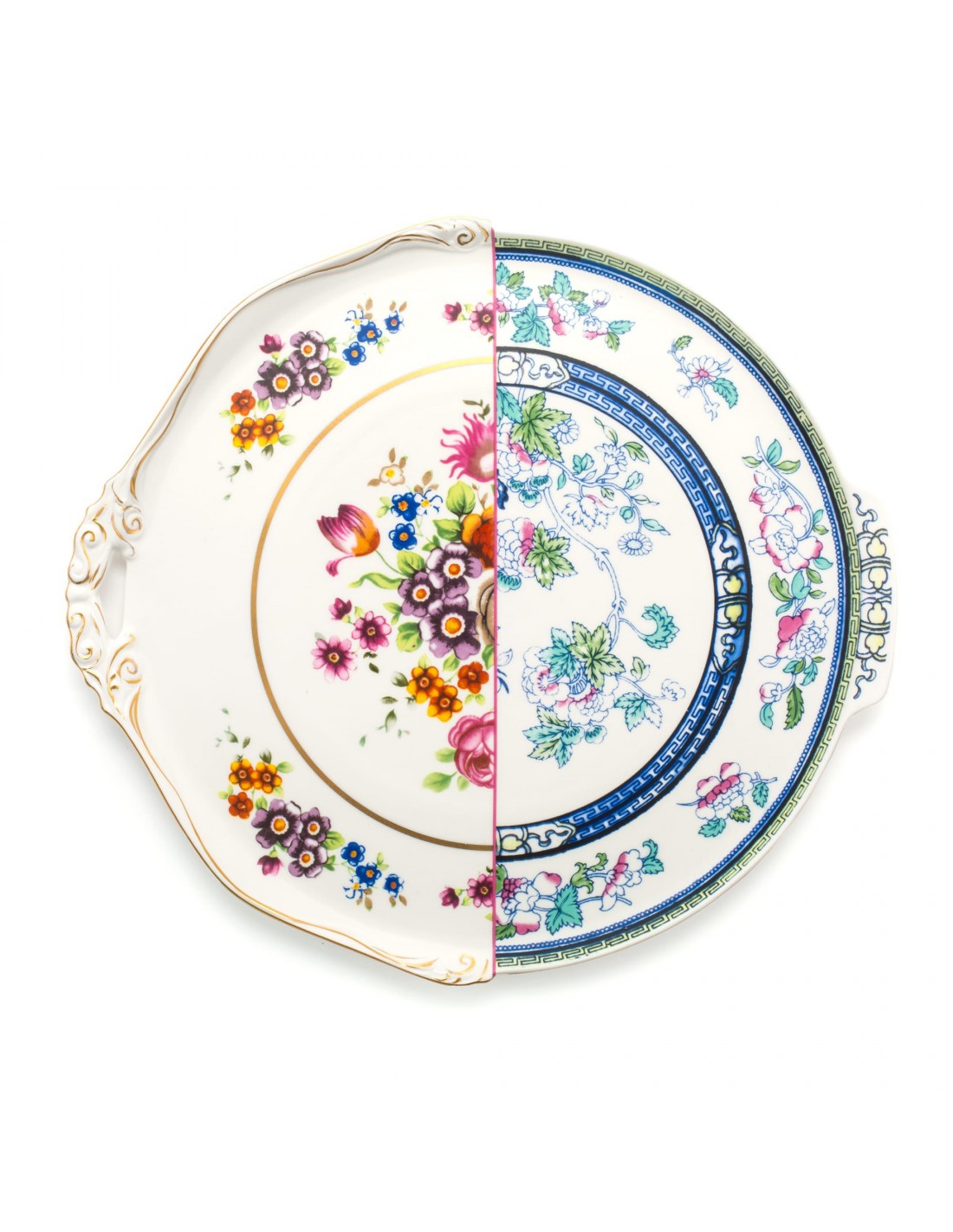 SELETTI Hybrid Porcelain round plate - Dorotea  - pack of 2