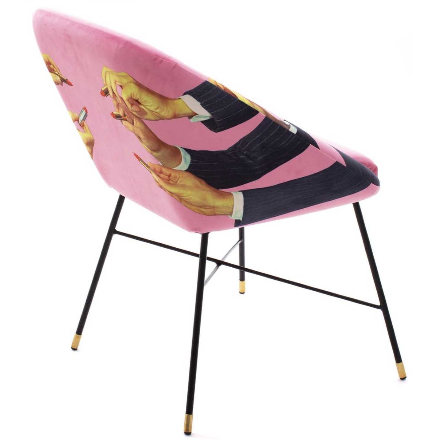 Seletti Toiletpaper Dining Chair - Lipsticks Pink