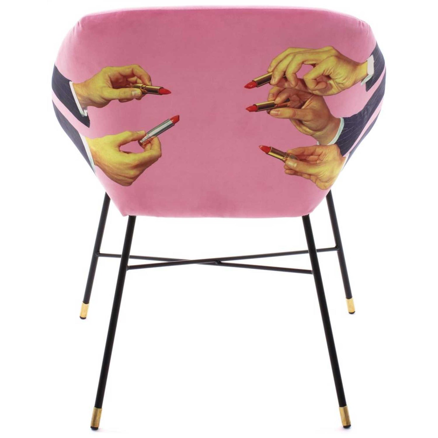 Seletti Toiletpaper Dining Chair - Lipsticks Pink