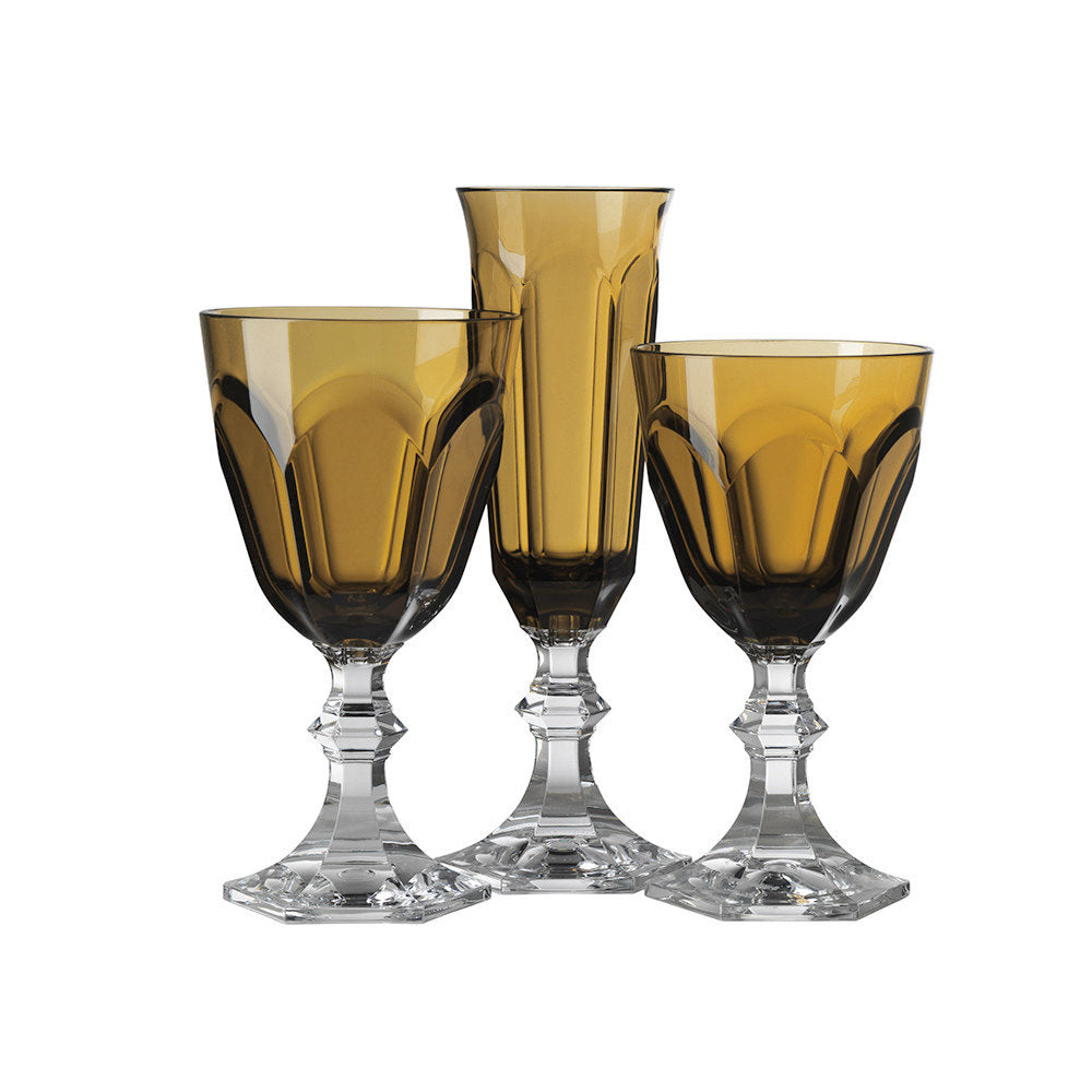'WATER GLASS DOLCE VITA HIGH AMBER  - PACK OF SIX