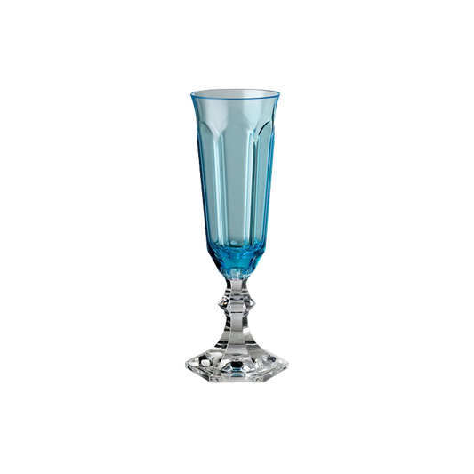 CHAMPAGNE FLUTE DOLCE VITA TURQUOISE PACK OF SIX