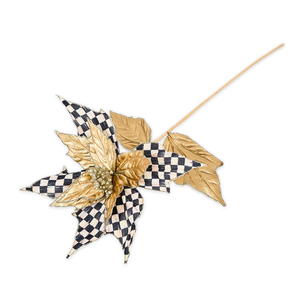 Courtly Noel Poinsettia Stem