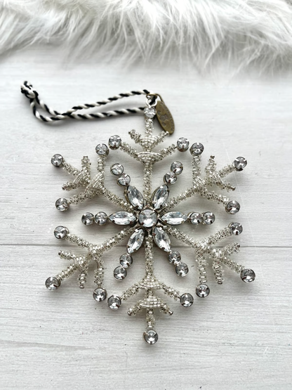 Crystal Palace Snowflake Ornaments, Set of 2