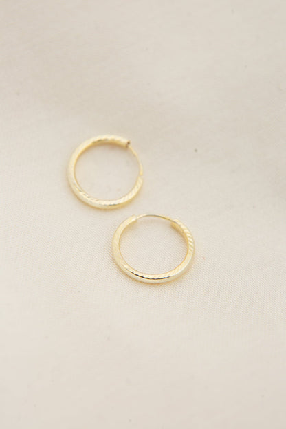 Women's Gold Plated 925 Sterling Silver Minimal Earrings