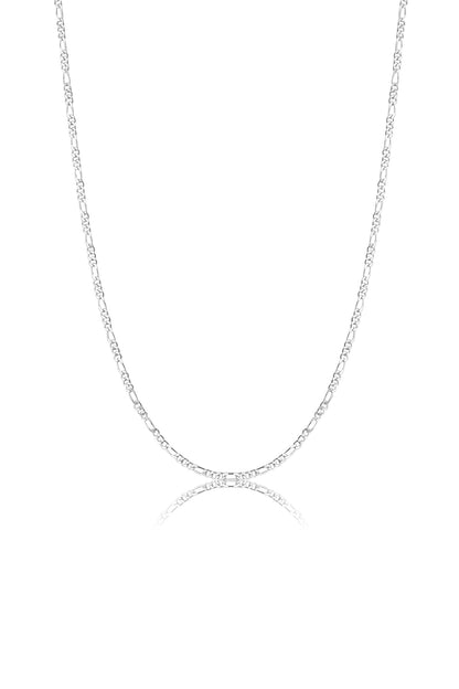 Men's Figaro Chain 925 Sterling Silver Necklace