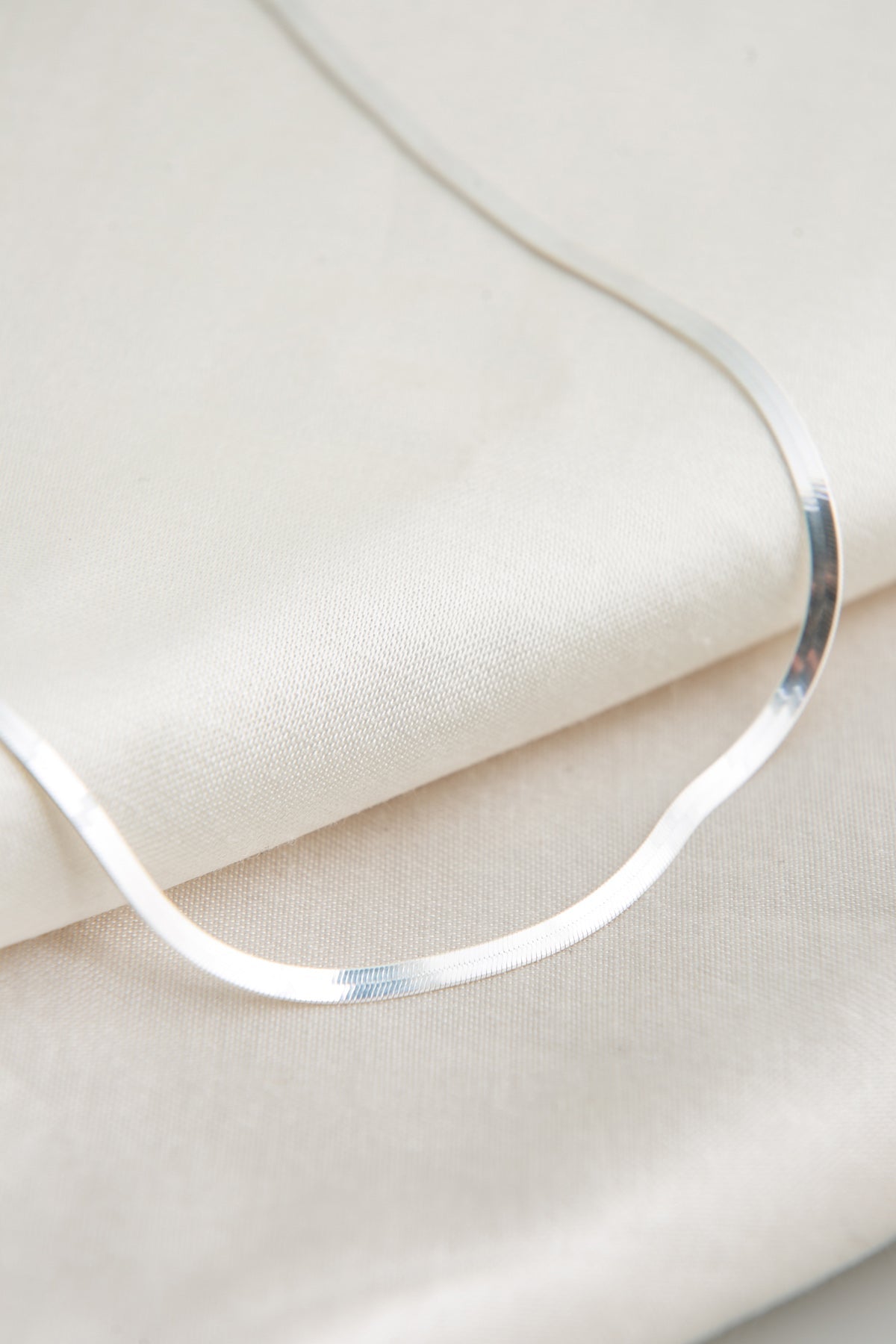 Women's Gold-Plated Italian Flat Chain Necklace in 925 Sterling Silver