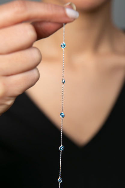 Women's Evil Eye 925 Sterling Silver Bracelet