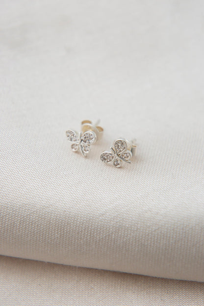 Women's 925 Sterling Silver Butterfly Earrings