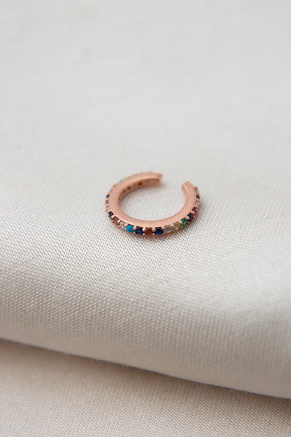 Women's 925 Sterling Silver Mix Stone Cartilage Earring