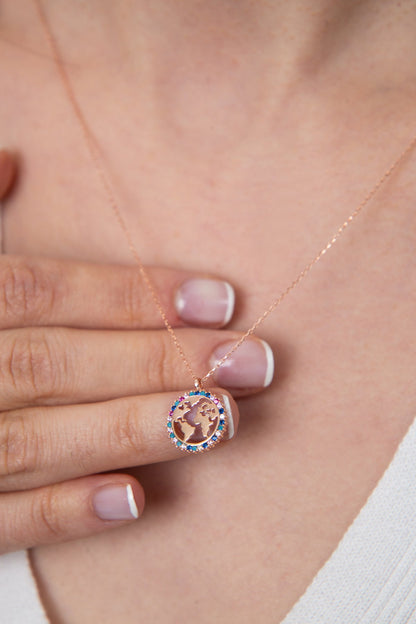 Women's World Design 925 Sterling Silver Necklace