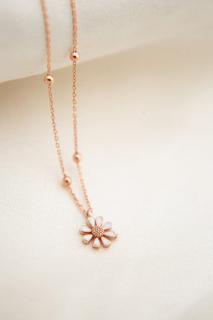 Women's Daisy Model 925 Sterling Silver Necklace
