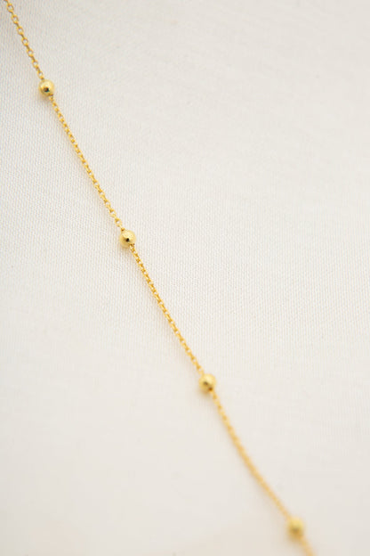 Women's 925 Sterling Silver Ball Chain Anklet
