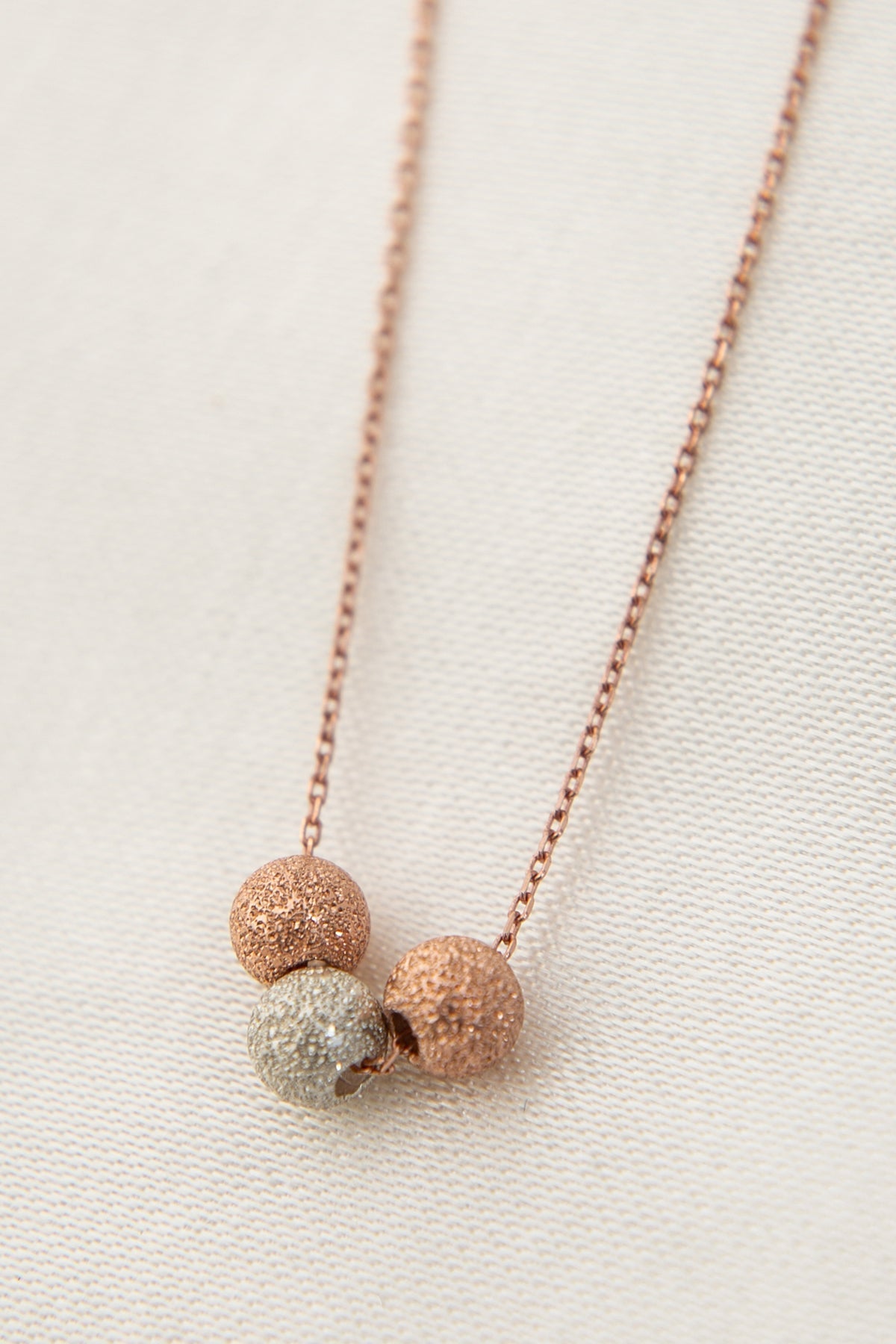 Women's 3-Cluster 925 Sterling Silver Necklace