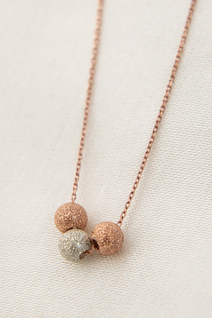 Women's 3-Cluster 925 Sterling Silver Necklace