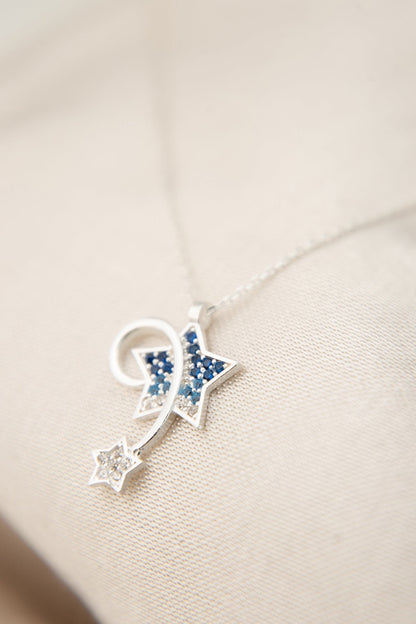 Women's 925 Sterling Silver Shooting Star Necklace