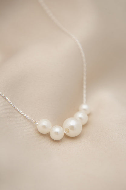 Women's Pearl Model 925 Sterling Silver Necklace