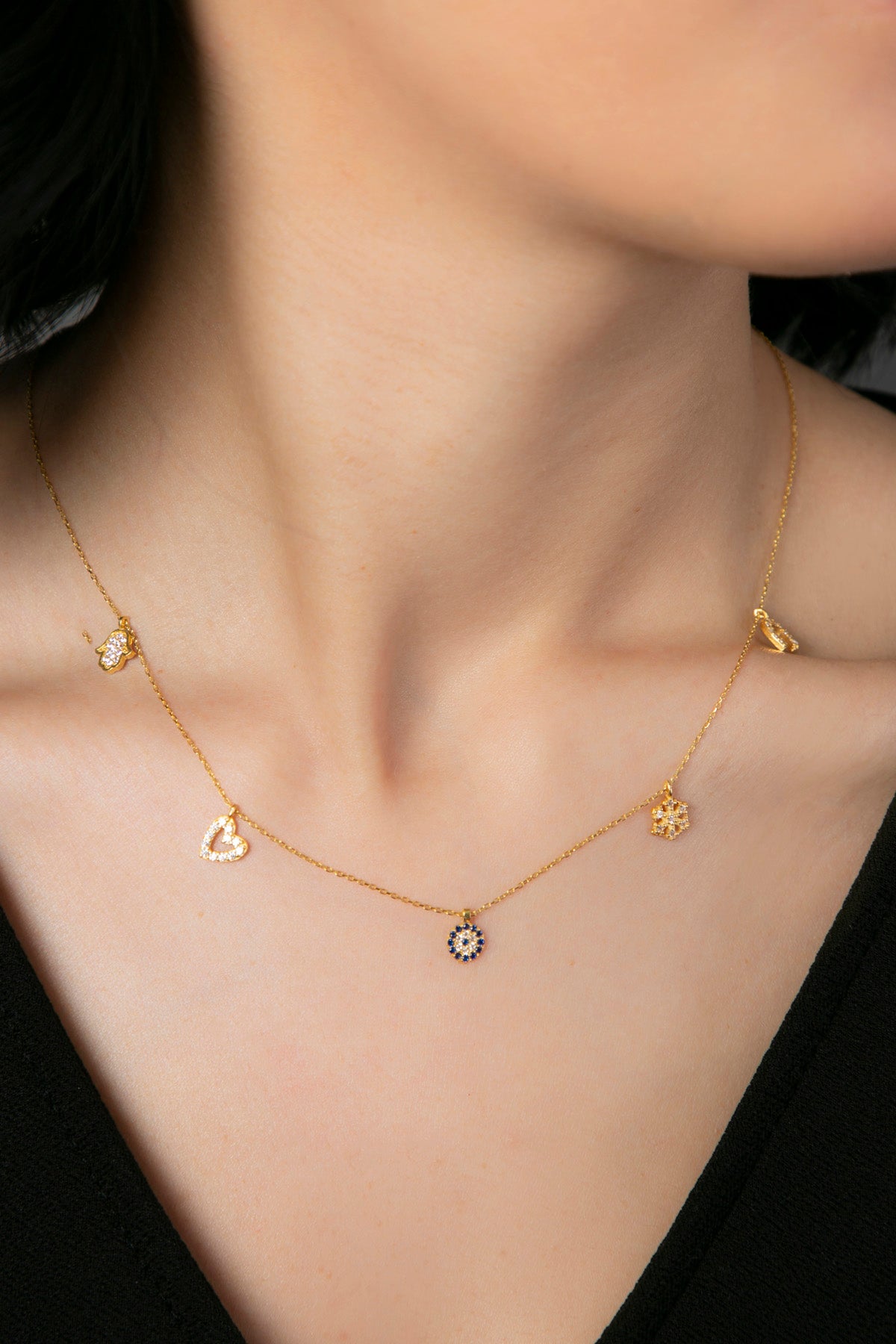 Women's Luck Model 925 Sterling Silver Necklace