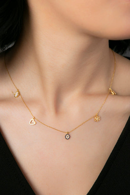 Women's Luck Model 925 Sterling Silver Necklace