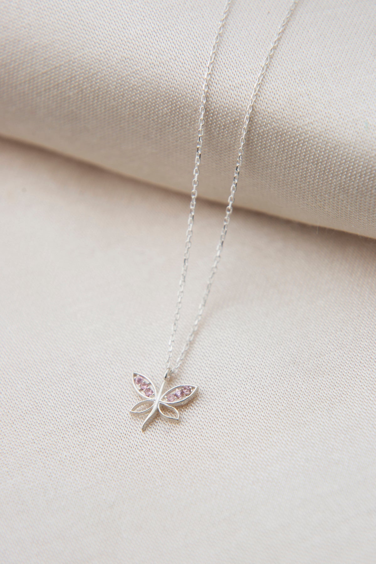 Women's 925 Sterling Silver Dragonfly Necklace