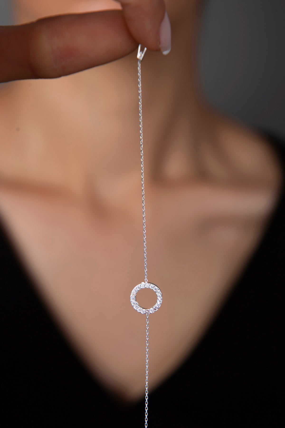 Women's Hoop Model 925 Sterling Silver Bracelet