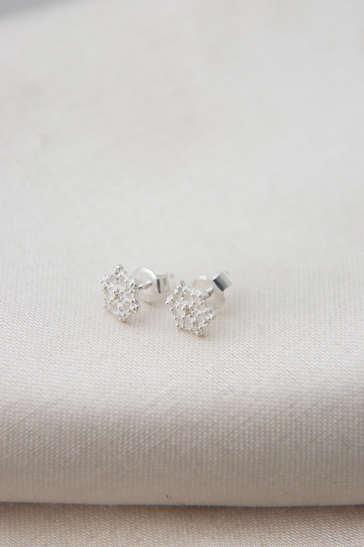 Women's 925 Sterling Silver Snowflake Earrings
