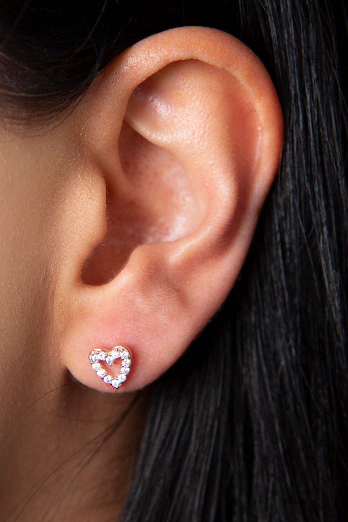 Women's 925 Sterling Silver Heart Earrings