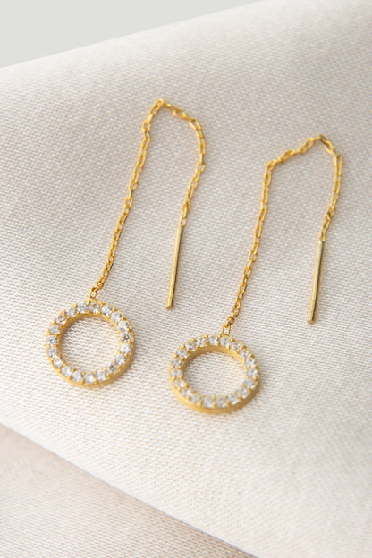 Women's Hoop Model 925 Sterling Silver Earrings