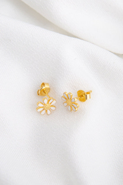 Women's 925 Sterling Silver Daisy Earrings