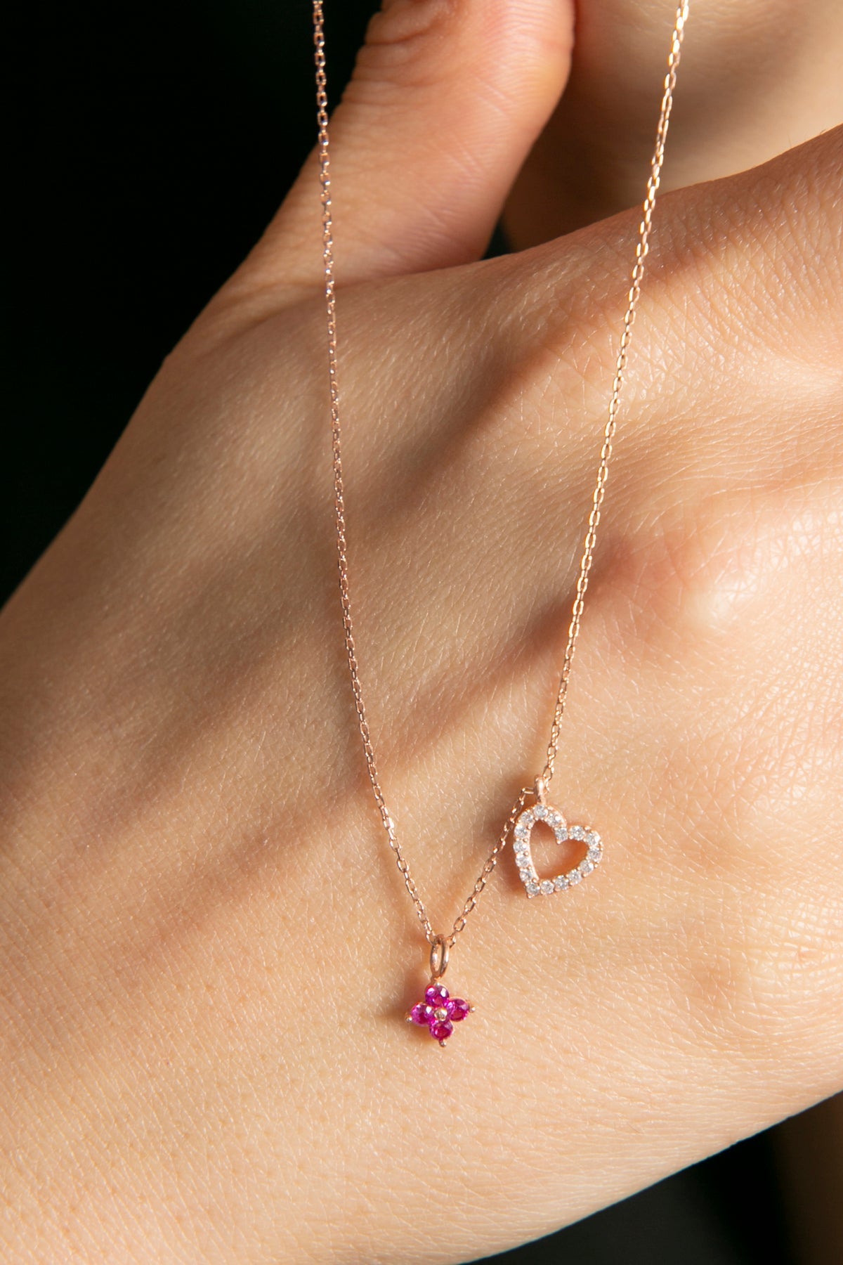 Women's Heart Detail Minimal Model 925 Sterling Silver Necklace