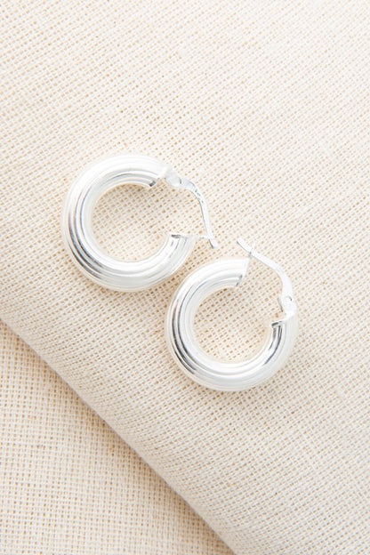 Women's 925 Sterling Silver Hoop Earrings