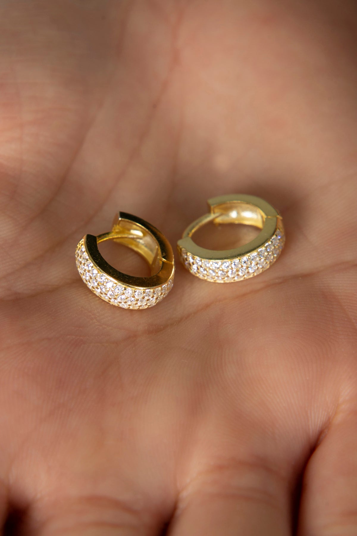 Women's 925 Sterling Silver Gemstone Hoop Earrings