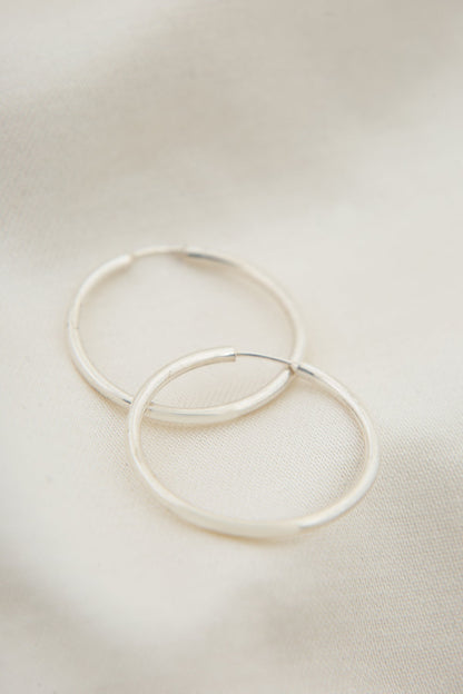 Women's Hoop Model 925 Sterling Silver Earrings