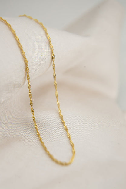 Women's Singapore Model 60 Cm 925 Sterling Silver Necklace