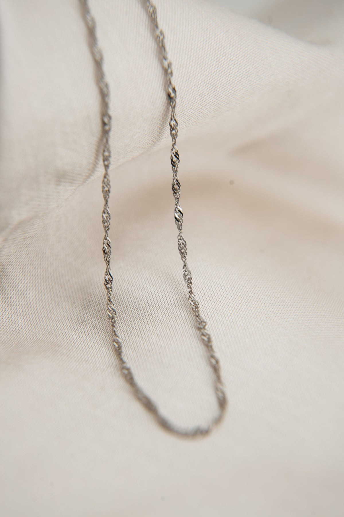 Women's Singapore Model 60 Cm 925 Sterling Silver Necklace