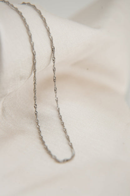 Women's Singapore Model 45 cm 925 Sterling Silver Necklace