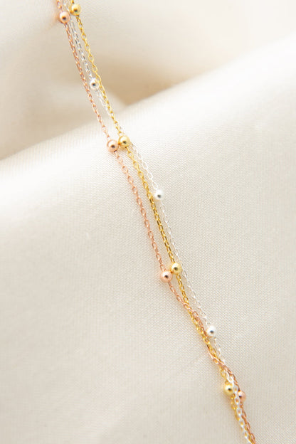Women's 925 Sterling Silver Dorica Top Detailed Bracelet in 3 Colors