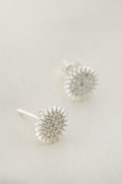 Women's 925 Sterling Silver Sun Earrings