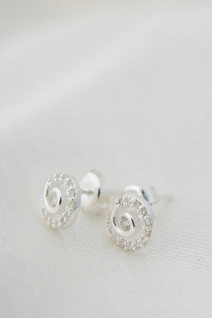 Women's 925 Sterling Silver Earrings with Stone Detail