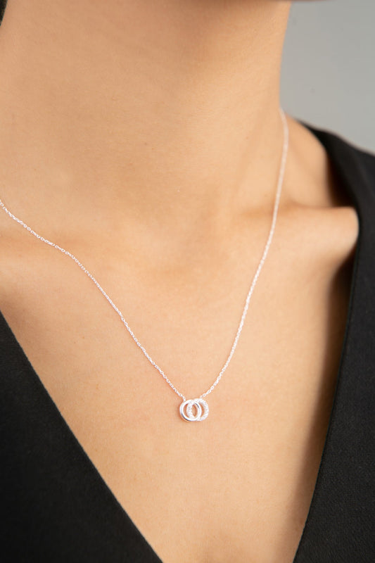 Women's Infinity Design 925 Sterling Silver Necklace